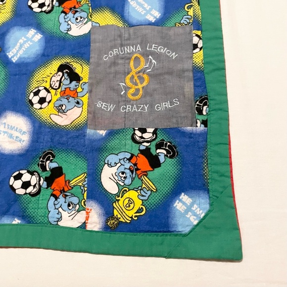 Patchwork Quilt Homemade Smurfs Little Mermaid Clifford - Picture 12 of 16